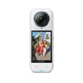 Insta360 X5 Satin White - Waterproof 8K 360° Action Camera, Leading Low Light, Invisible Selfie Stick Effect, Rugged and Replaceable Lens, 3-Hour Battery, Built-in Wind Guard, Stabilization