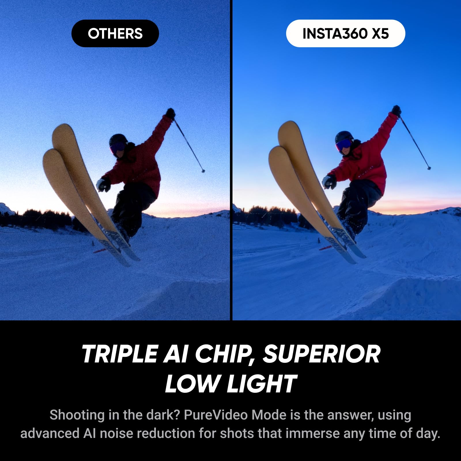 Insta360 X5 Satin White - Waterproof 8K 360° Action Camera, Leading Low Light, Invisible Selfie Stick Effect, Rugged and Replaceable Lens, 3-Hour Battery, Built-in Wind Guard, Stabilization