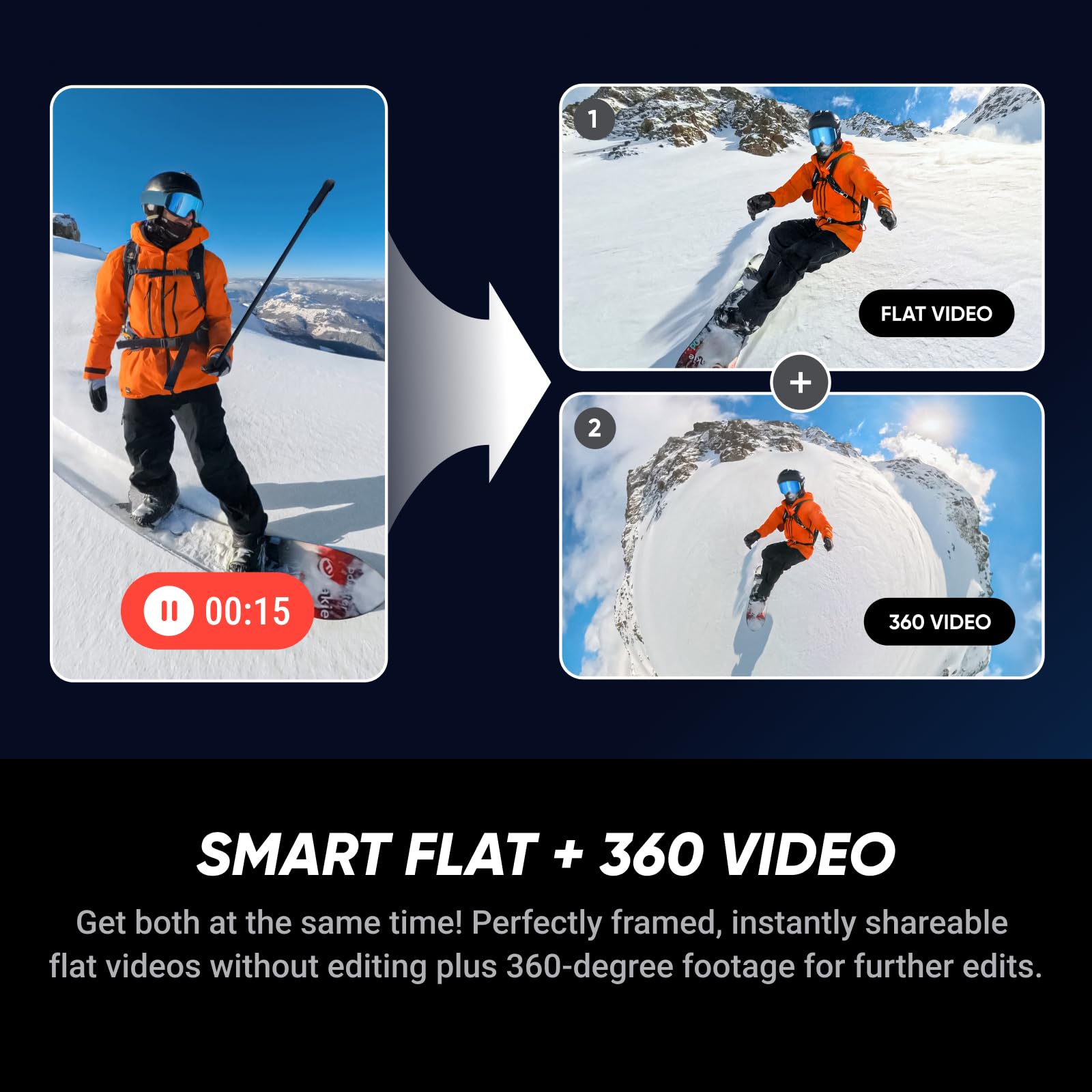 Insta360 X5 Satin White - Waterproof 8K 360° Action Camera, Leading Low Light, Invisible Selfie Stick Effect, Rugged and Replaceable Lens, 3-Hour Battery, Built-in Wind Guard, Stabilization