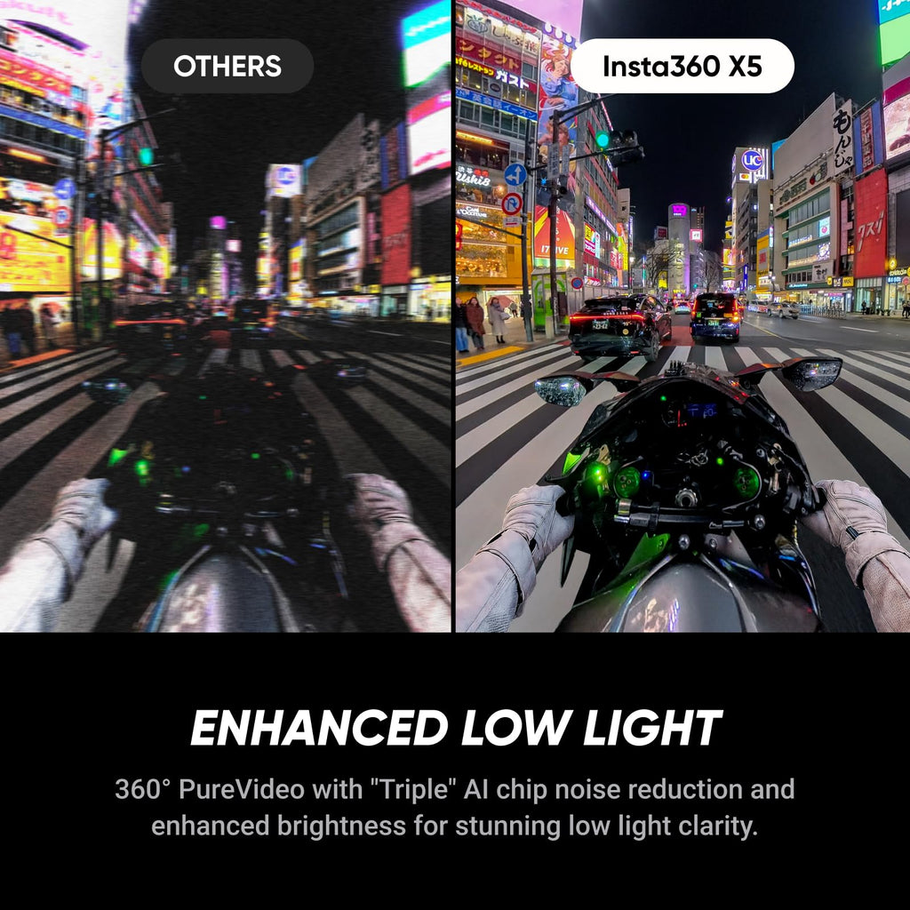 Insta360 X5 Satin White - Waterproof 8K 360° Action Camera, Leading Low Light, Invisible Selfie Stick Effect, Rugged and Replaceable Lens, 3-Hour Battery, Built-in Wind Guard, Stabilization
