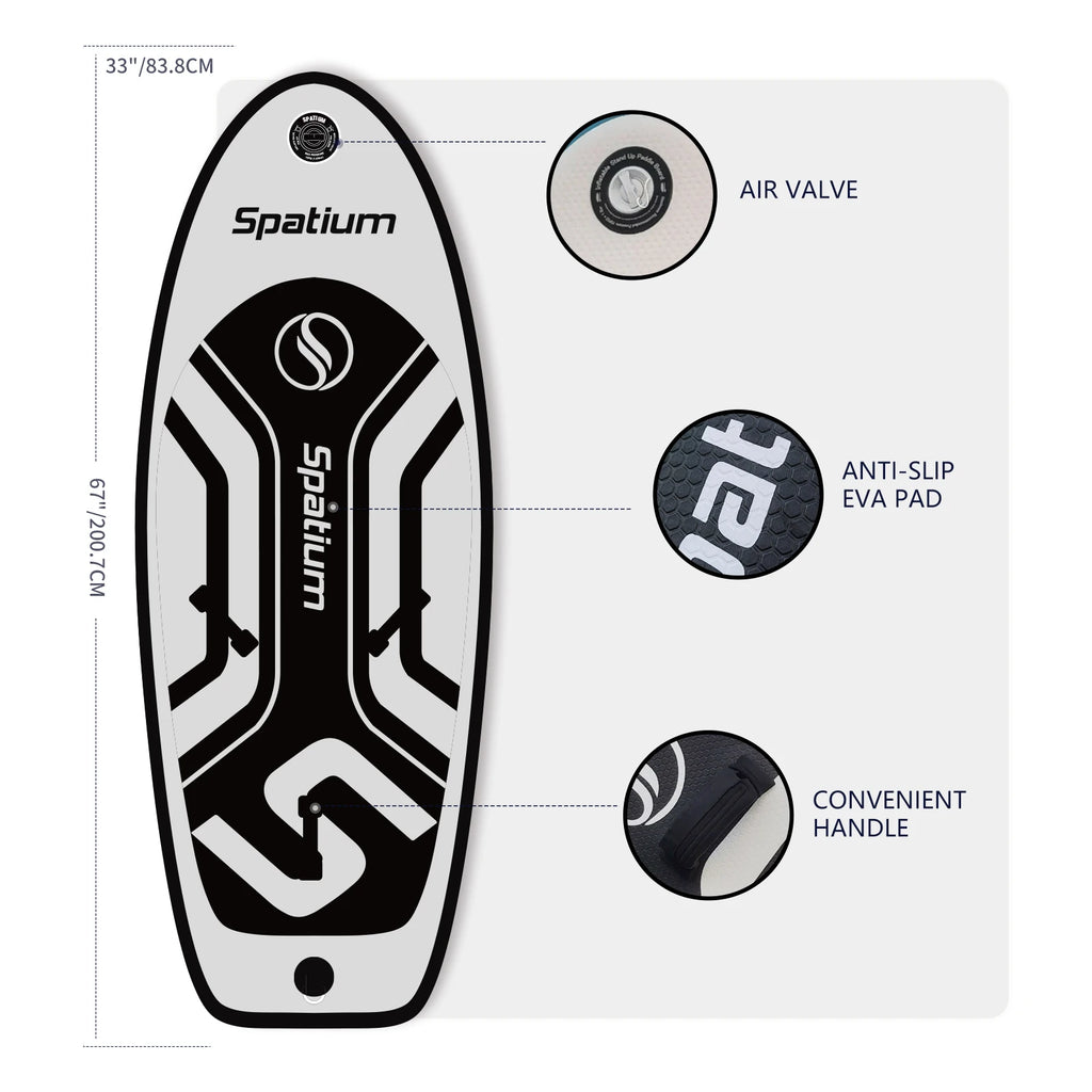 Spatium Light Grey 4㎡5㎡6㎡ Wind Wing With Hydrofoil Board Set Including Board and Hydrofoil and Wind Wing