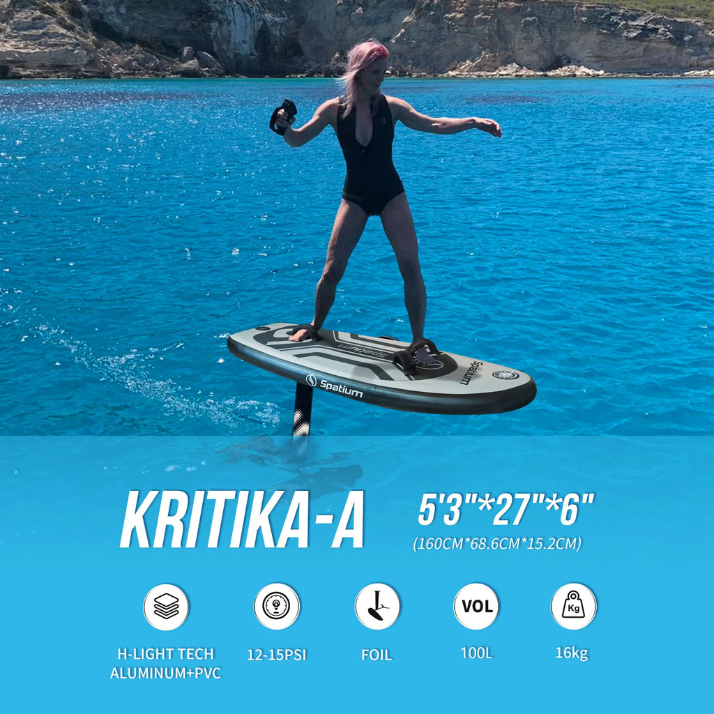 Spatium Light Grey 4㎡5㎡6㎡ Wind Wing With Hydrofoil Board Set Including Board and Hydrofoil and Wind Wing