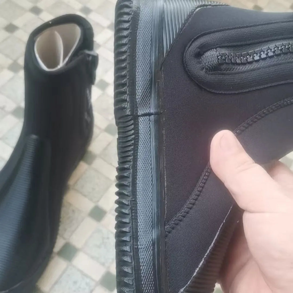 Sinodiving Premium 5mm Neoprene Wetsuit Boots Waterproof Breathable for Snorkeling Beach Use-Warm Comfortable Diving Shoes