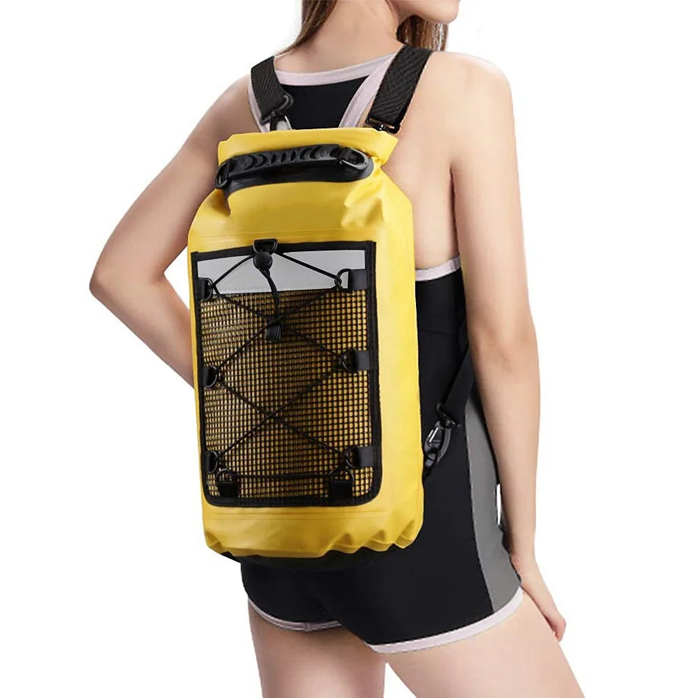 Sinodiving Dry Bag Waterproof Backpack Sports Roll Top Bag for Boating Kayaking Fishing Rafting Swimming bag