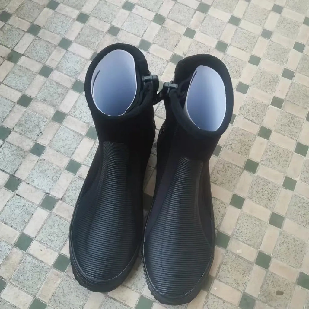 Sinodiving Premium 5mm Neoprene Wetsuit Boots Waterproof Breathable for Snorkeling Beach Use-Warm Comfortable Diving Shoes