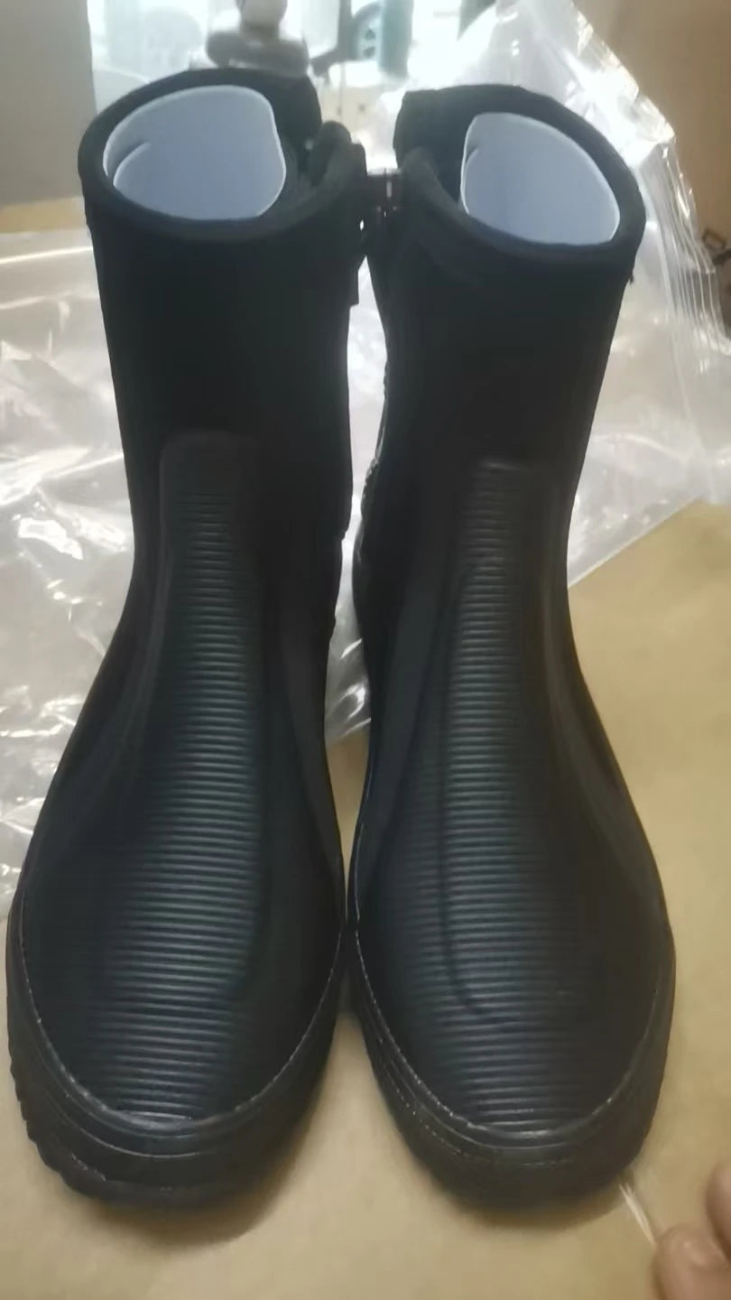 Sinodiving Premium 5mm Neoprene Wetsuit Boots Waterproof Breathable for Snorkeling Beach Use-Warm Comfortable Diving Shoes