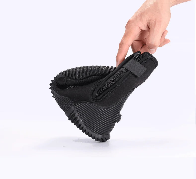 Sinodiving Premium 5mm Neoprene Wetsuit Boots Waterproof Breathable for Snorkeling Beach Use-Warm Comfortable Diving Shoes