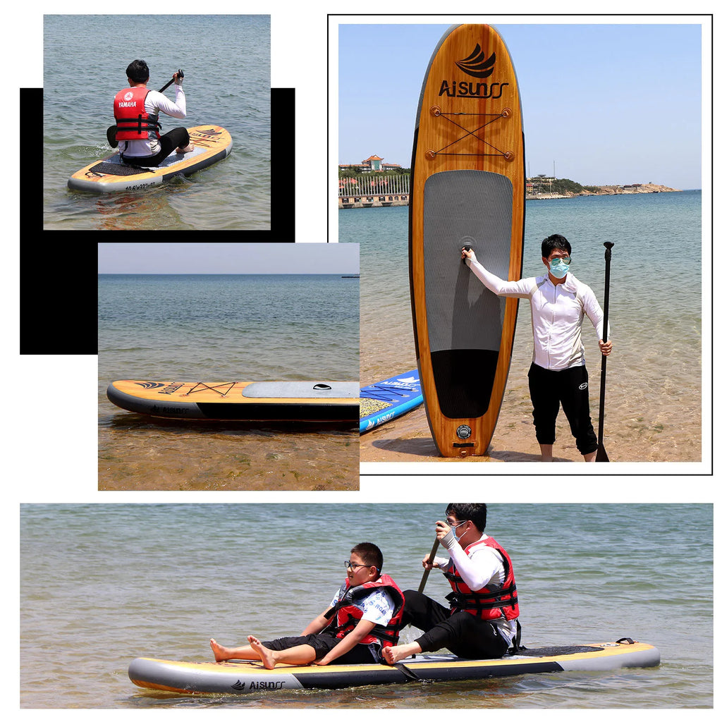 Inflatable Stand-Up Paddle Board for Water Sports Foldable PVC Wakeboard Longboard Sup Surfboard for Ocean Waters