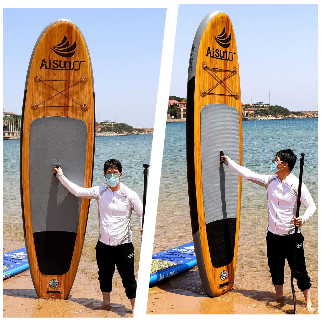 Inflatable Stand-Up Paddle Board for Water Sports Foldable PVC Wakeboard Longboard Sup Surfboard for Ocean Waters