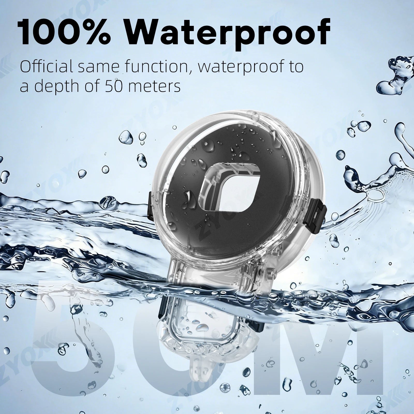 Invisible Dive Case Pro For Insta360 X5, 50M Completely Invisible Design Allows For Seamless 360 Underwater Shots Accessories