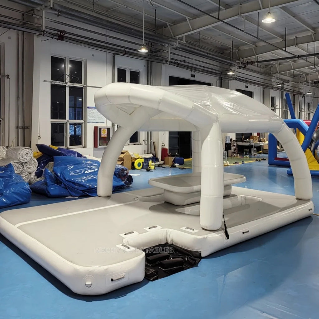 Water Platform Island Aqua Leisure Floating Dock Yacht Dock Water Floating pool Bar Aqua Park water Bar Banas