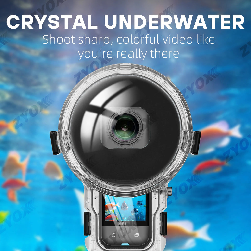 Invisible Dive Case Pro For Insta360 X5, 50M Completely Invisible Design Allows For Seamless 360 Underwater Shots Accessories