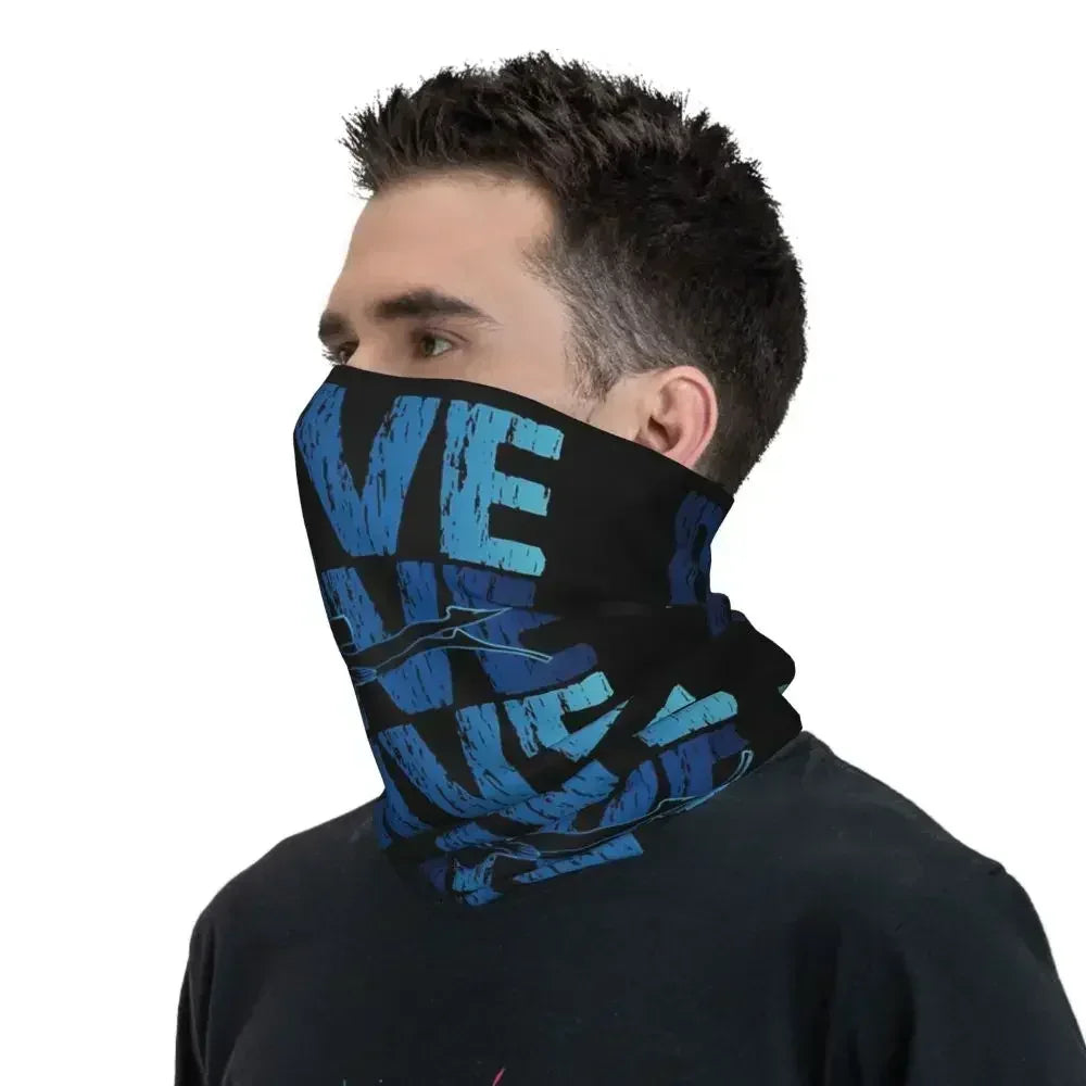 Dive Scuba Diver Bandana Neck Cover Printed Diving Wrap Scarf Multifunctional Face Mask Fishing for Men Women Adult All Season
