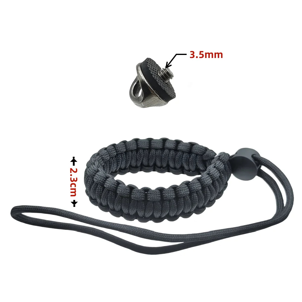 Anti-lost Safety Wrist Strap Adjustable Nylon With 1/4 Metal Screw Base For Insta360 X5/X4 Dji Action 5 4 Pro Camera