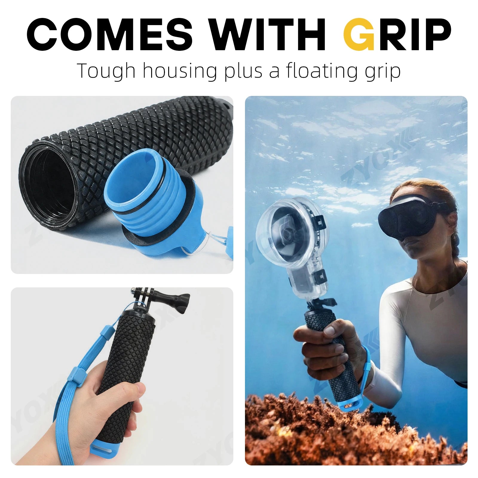 Invisible Dive Case Pro For Insta360 X5, 50M Completely Invisible Design Allows For Seamless 360 Underwater Shots Accessories