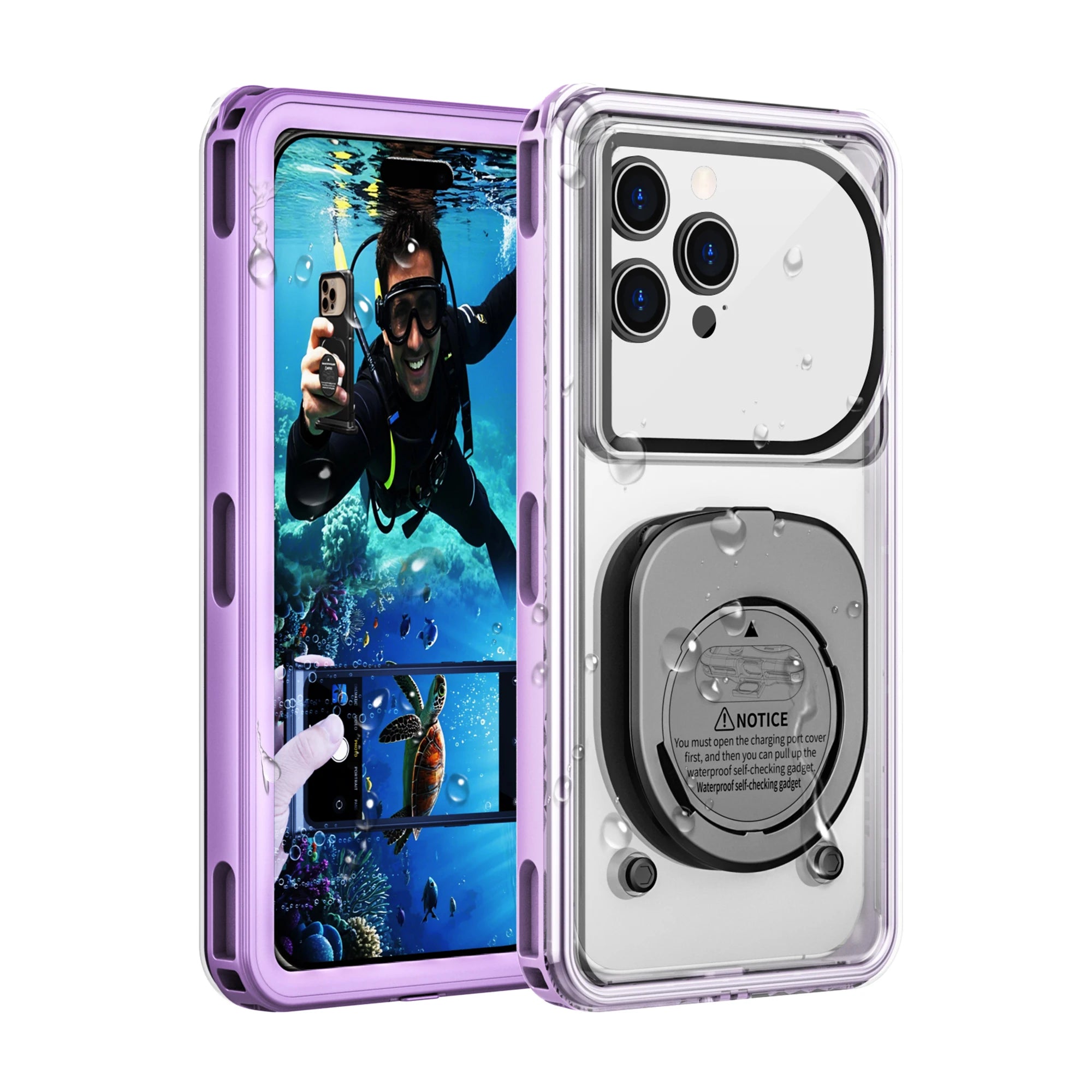 Waterproof phone case, suitable for 6.9-inch models, for outdoor swimming and diving, can be used underwater up to 15 meters