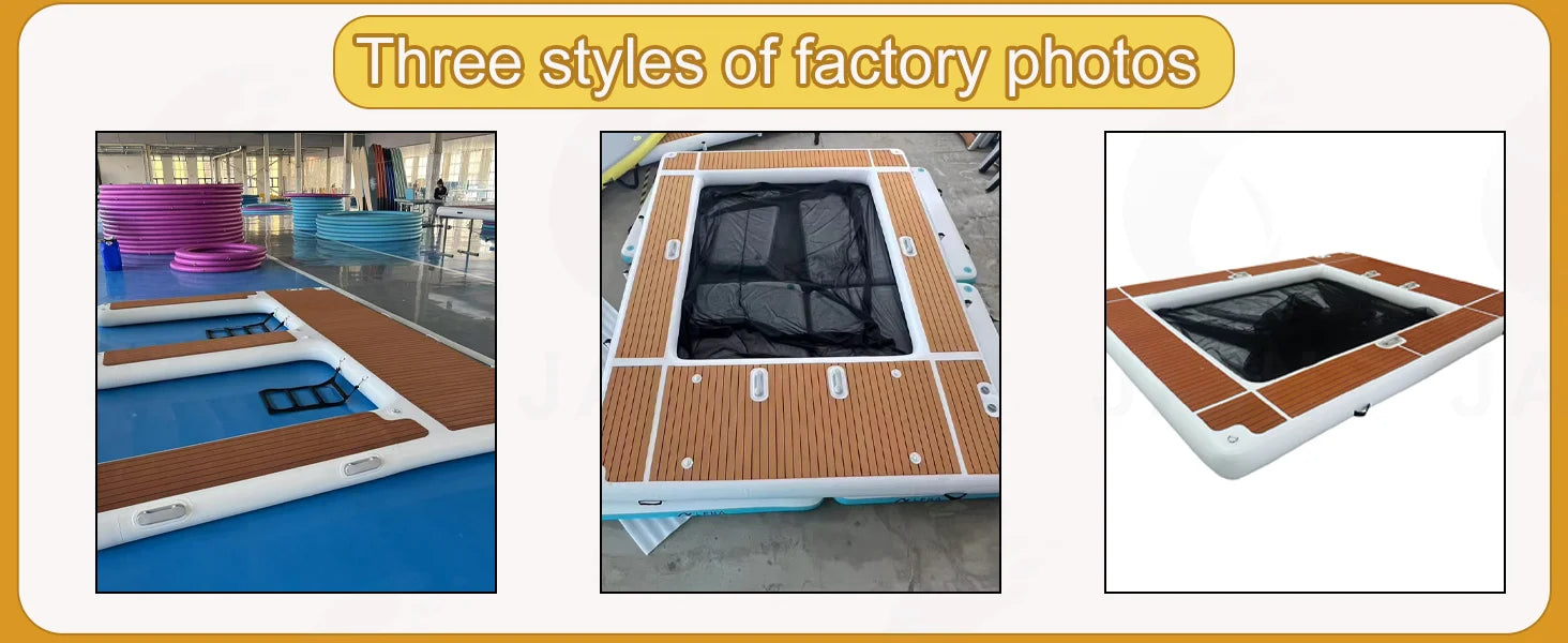 Inventory EVA Non-slip Inflatable Floating Swimming Pool for Ocean&Sea Yacht Dock Platform Island with Net Free Shipping
