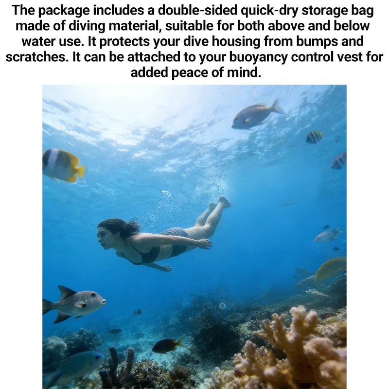 For Insta 360 X5 Invisible Dive Case Pro Waterproof Splash Housing Underwater Dive Protective Shell for Insta360 X5 Accessories