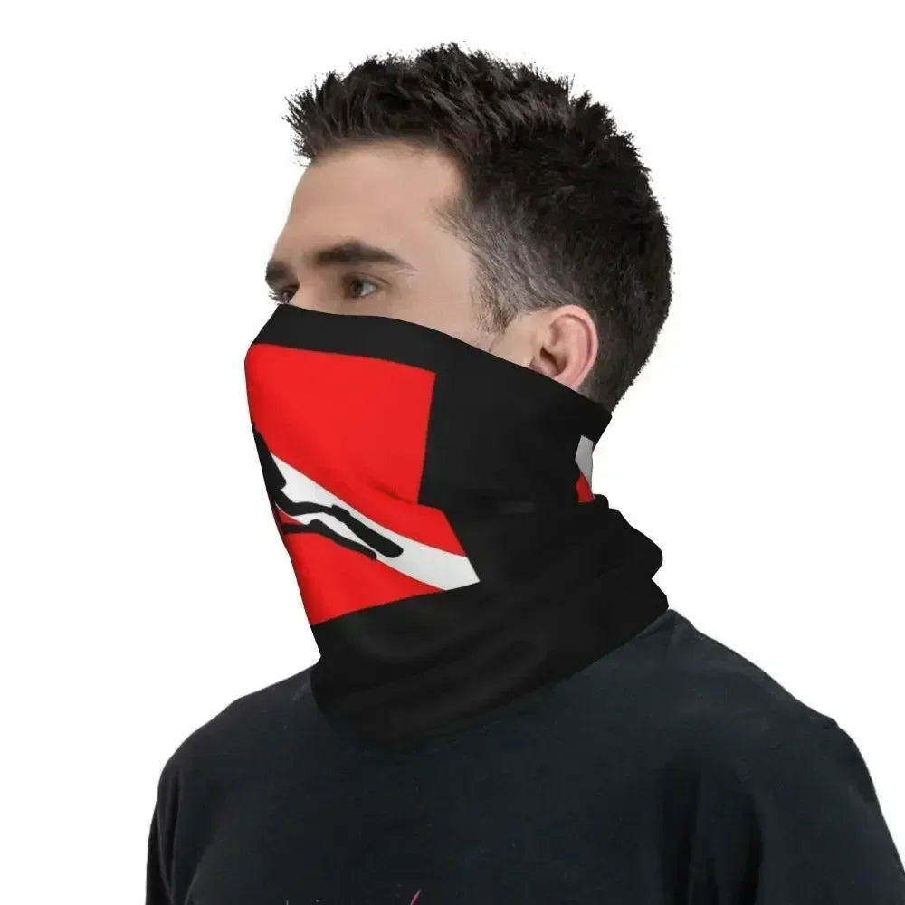 Dive Scuba Diver Bandana Neck Cover Printed Diving Wrap Scarf Multifunctional Face Mask Fishing for Men Women Adult All Season