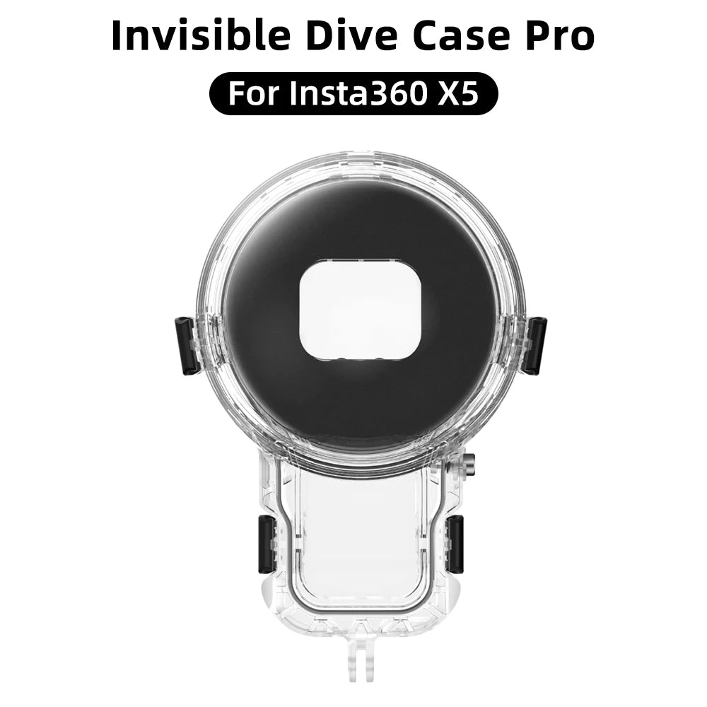 Invisible Dive Case Pro For Insta360 X5, 50M Completely Invisible Design Allows For Seamless 360 Underwater Shots Accessories
