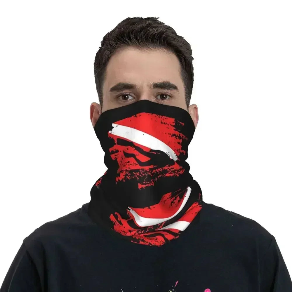 Dive Scuba Diver Bandana Neck Cover Printed Diving Wrap Scarf Multifunctional Face Mask Fishing for Men Women Adult All Season