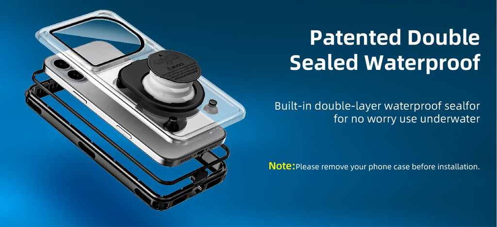 Waterproof phone case, suitable for 6.9-inch models, for outdoor swimming and diving, can be used underwater up to 15 meters