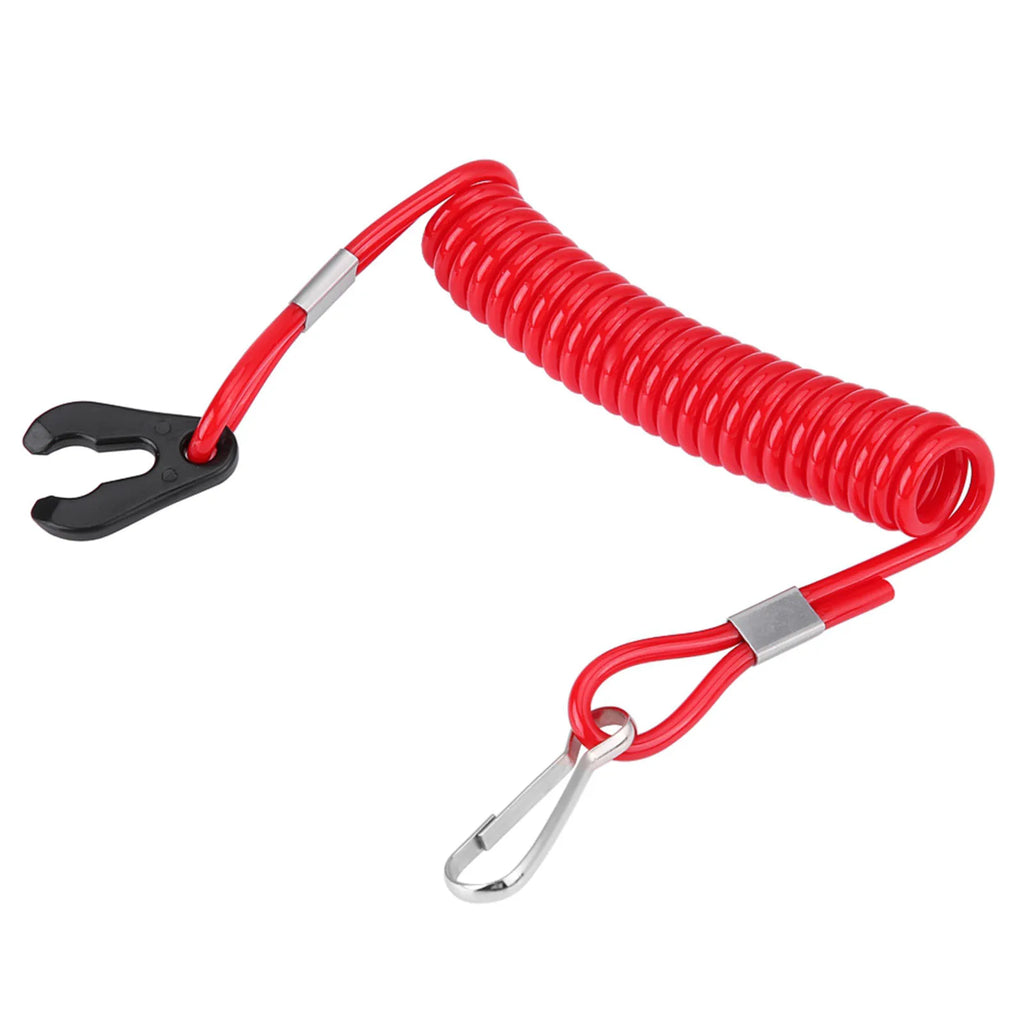 Boat Engine Kill Stop Switch Emergency Stop Switch Safety  Lanyard Rope Universal For Motorboat And Outboard Motors