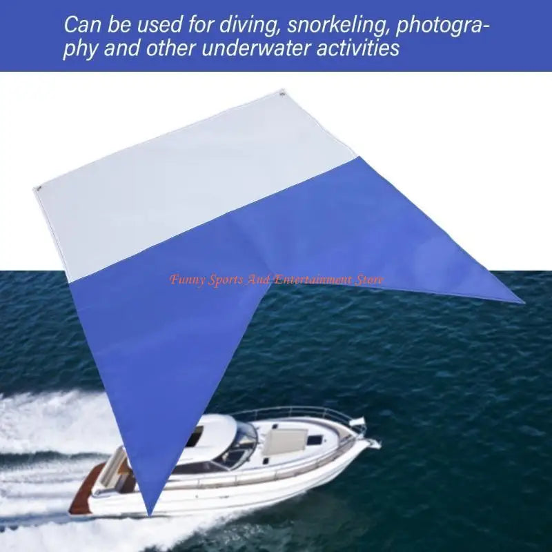 C4DE White And Blue Scubas Diving Dive Boats Flags International Diver Flags Marine Diving Warning Flags Diving Accessory