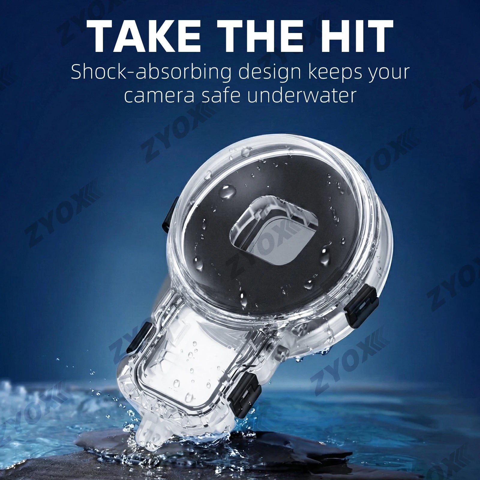 Invisible Dive Case Pro For Insta360 X5, 50M Completely Invisible Design Allows For Seamless 360 Underwater Shots Accessories