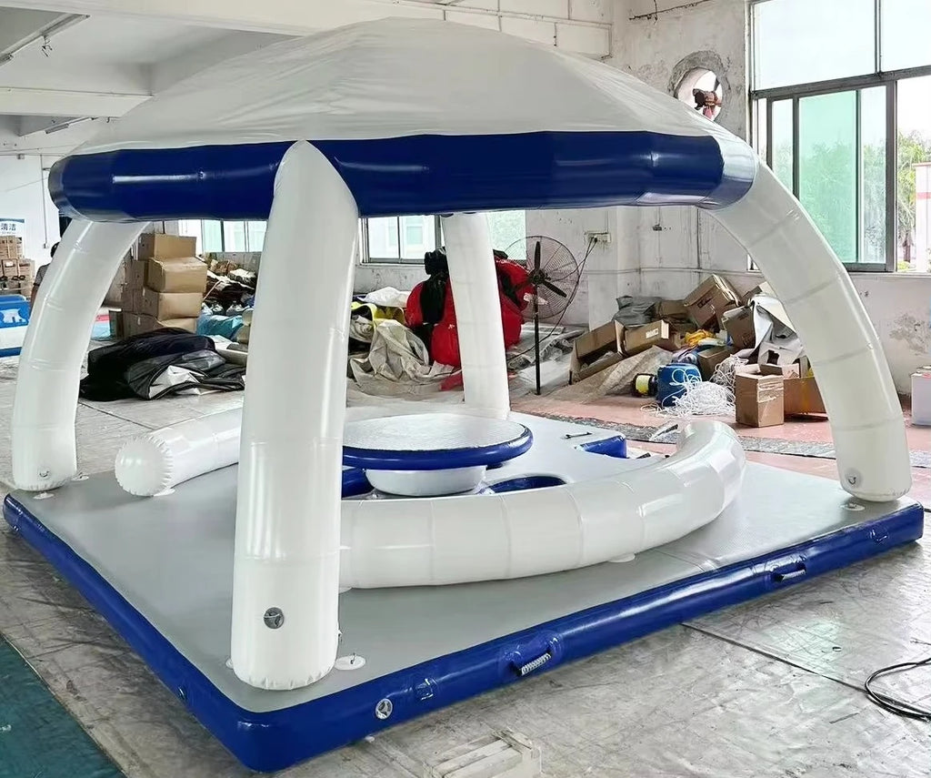 Summer Inflatable Water Park Floating Pier Inflatable Island Ocean/Lake/Pool