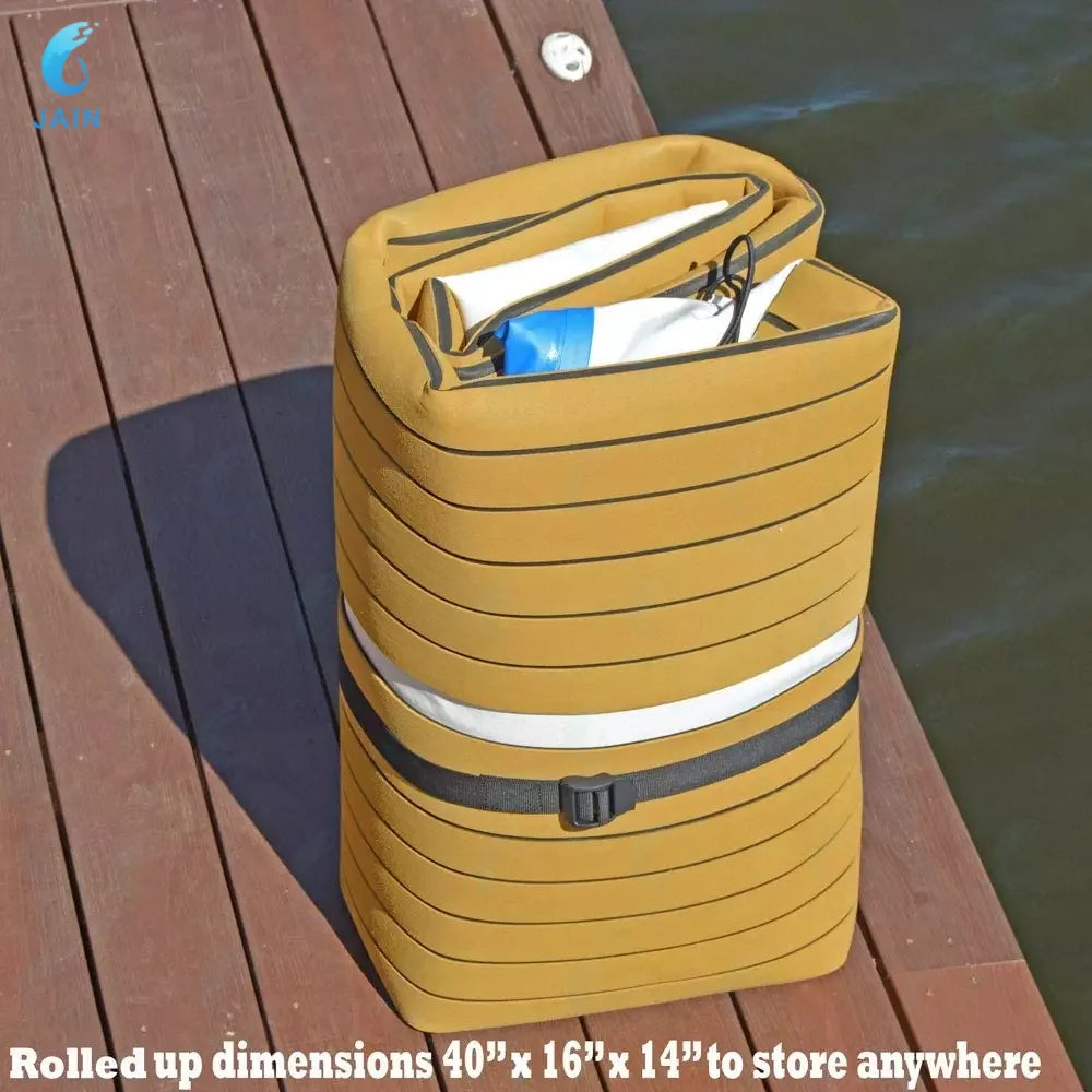 Inflatable Floating Dock Platform Non-Slip Floating Island Raft Perfect for Pool, Beach, Lake and Ocean Recreation