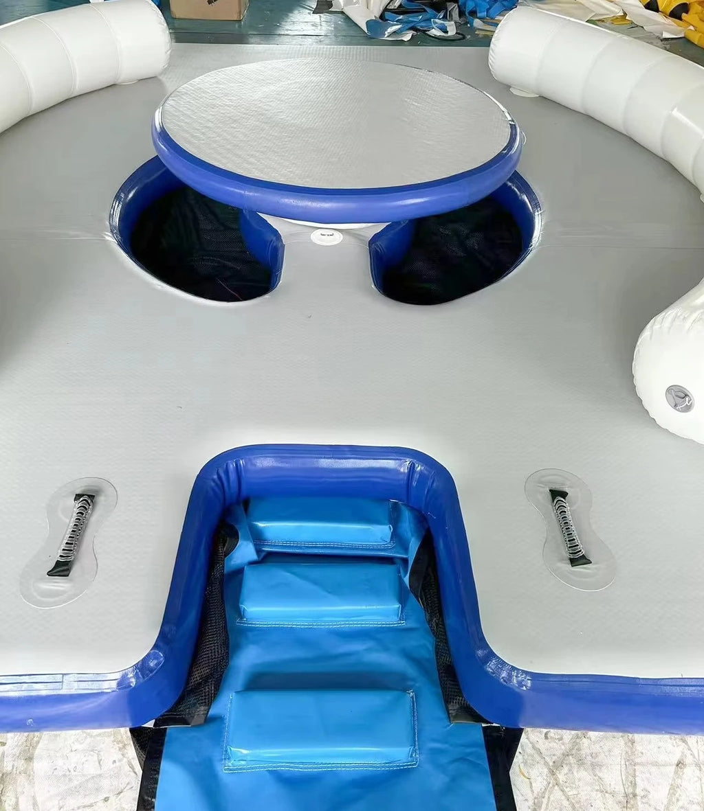 Summer Inflatable Water Park Floating Pier Inflatable Island Ocean/Lake/Pool