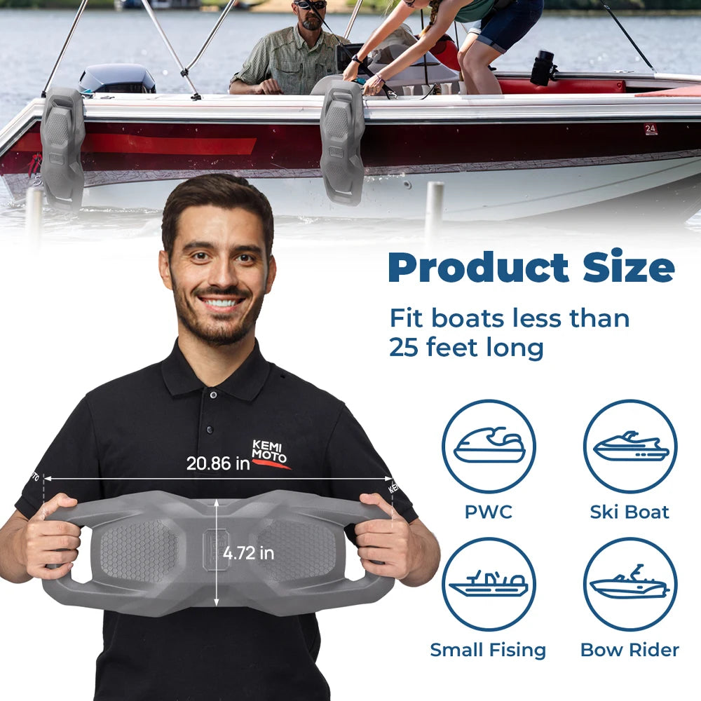 Boat Fenders Bumpers for Docking Upgraded for Bass Pontoon for Jet Ski and Fishing Boats Fender Protection With Ropes