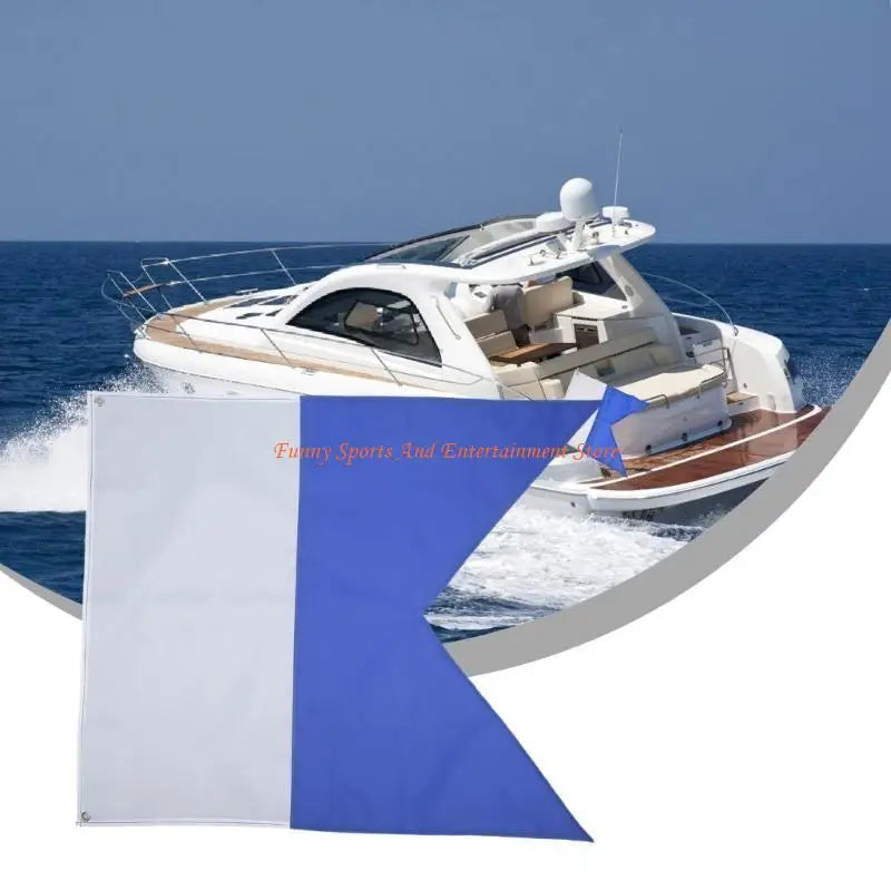 C4DE White And Blue Scubas Diving Dive Boats Flags International Diver Flags Marine Diving Warning Flags Diving Accessory