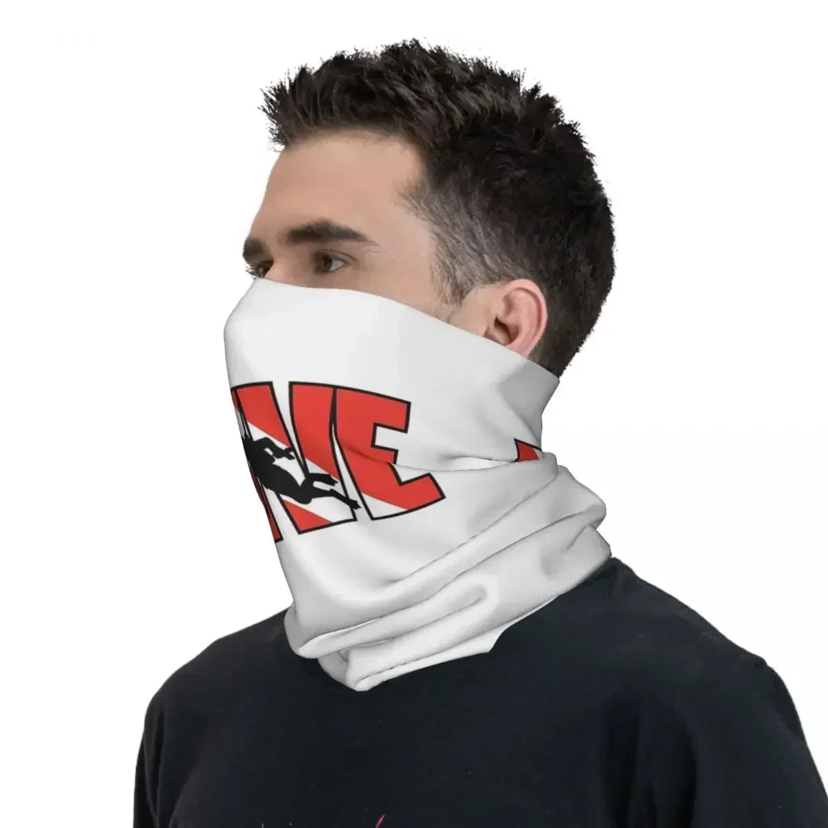 Dive Scuba Diver Bandana Neck Cover Printed Diving Wrap Scarf Multifunctional Face Mask Fishing for Men Women Adult All Season